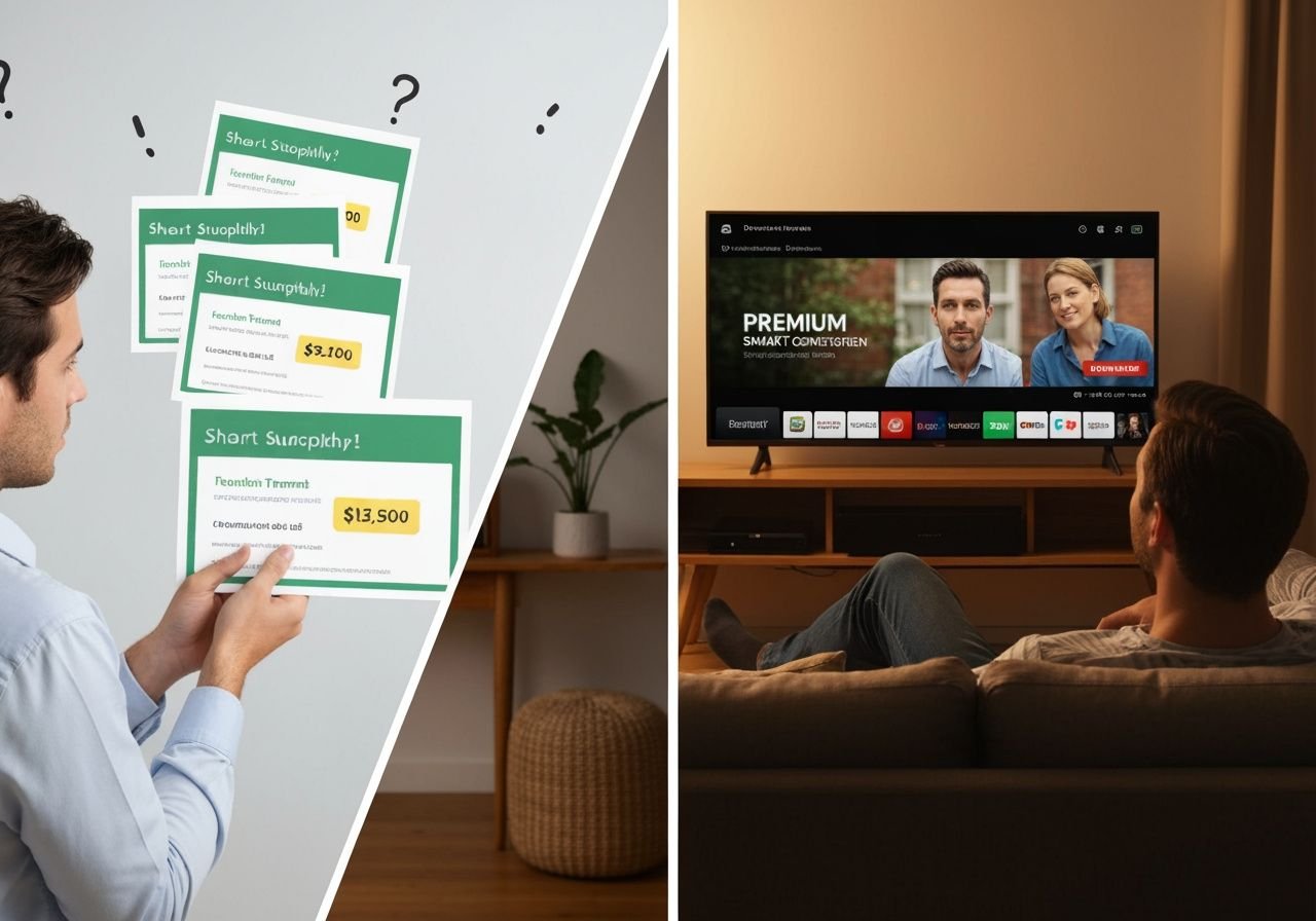 Comparaison : abonnement court terme versus engagement annuel IPTV avec meilleur rapport qualité-prix