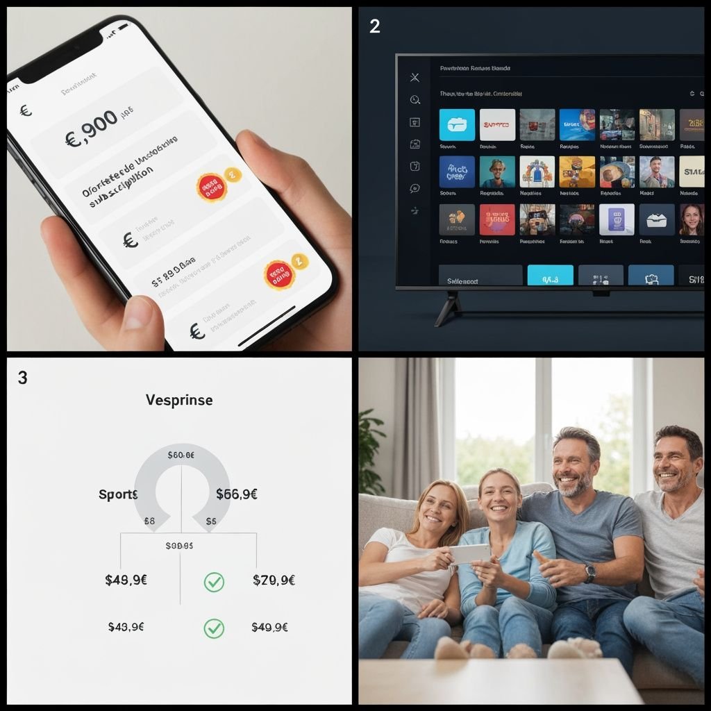 Grille comparant les tarifs IPTV, canaux disponibles, interface TV et expérience famille