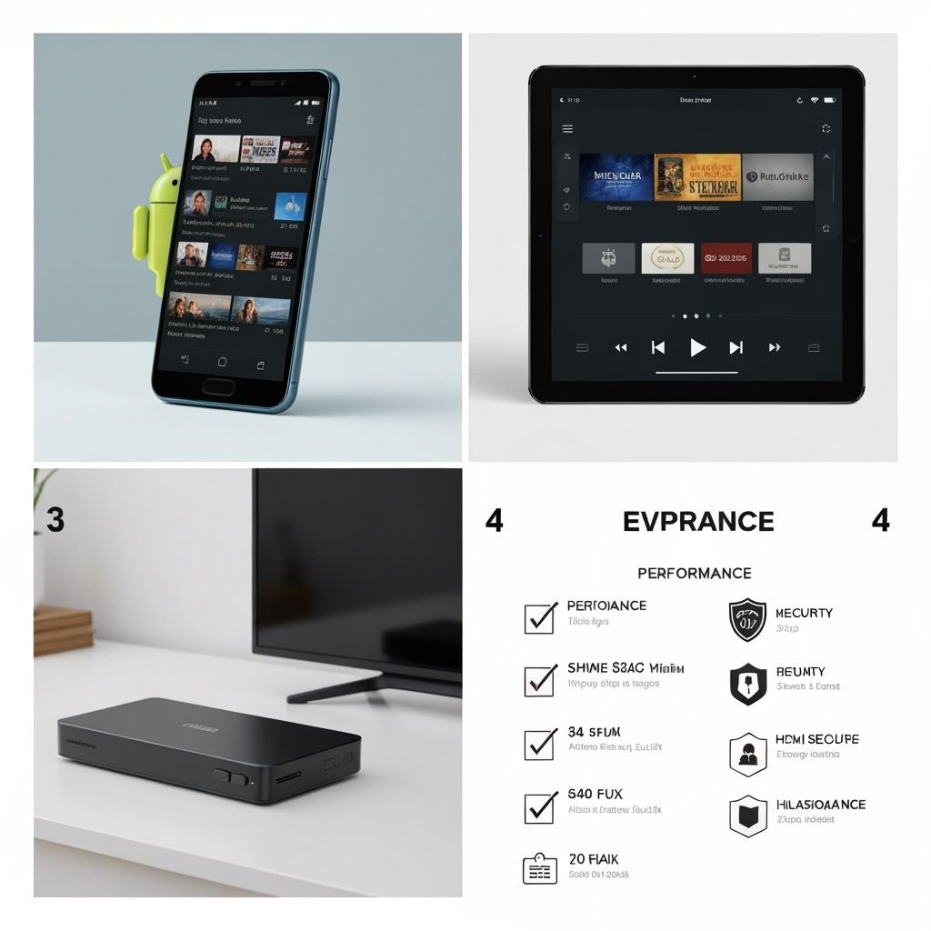 Comparatif de quatre appareils et interfaces de streaming IPTV sur Android