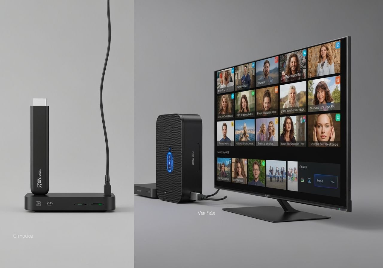 Comparaison de trois appareils de lecture multimédia compatibles avec Android TV.