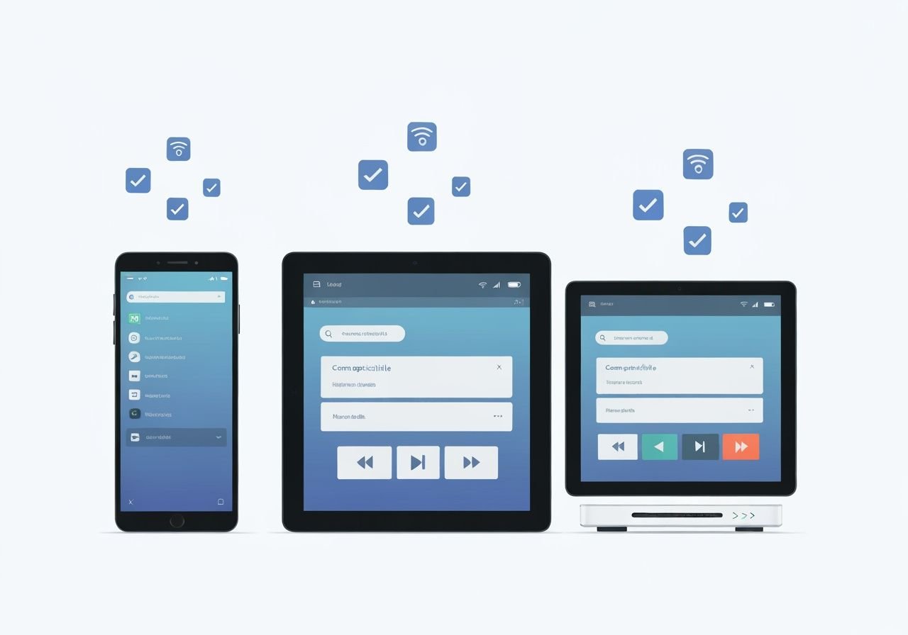 Compatibilité des applications IPTV sur différents appareils : mobile, tablète et téléviseur connecté