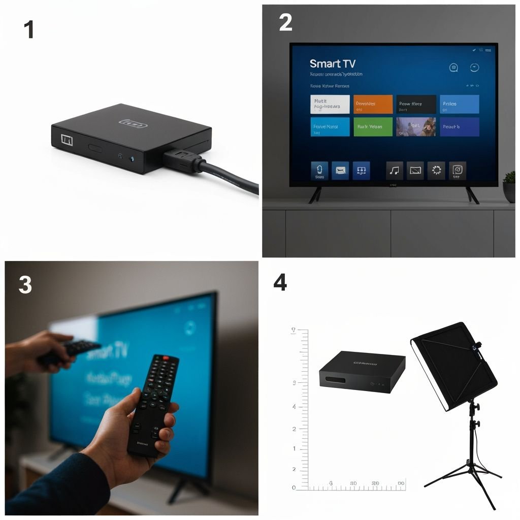 Comparatif des appareils streaming : boîtier, interface, télécommande et sélection de lecteurs IPTV