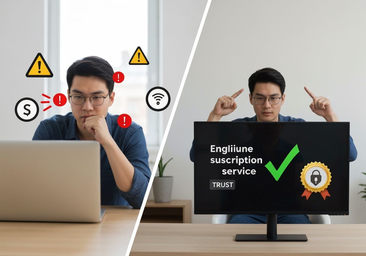 Comparaison entre streaming illégal risqué et accès légal sécurisé à un service d'abonnement IPTV.