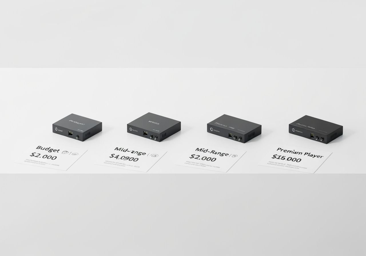 Comparaison de trois modèles de décodeurs IPTV avec leurs prix respectifs