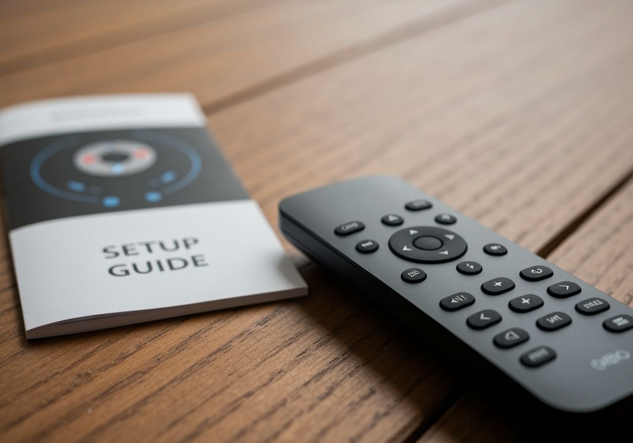 Télécommande et guide d'installation d'un lecteur multimédia pour streaming