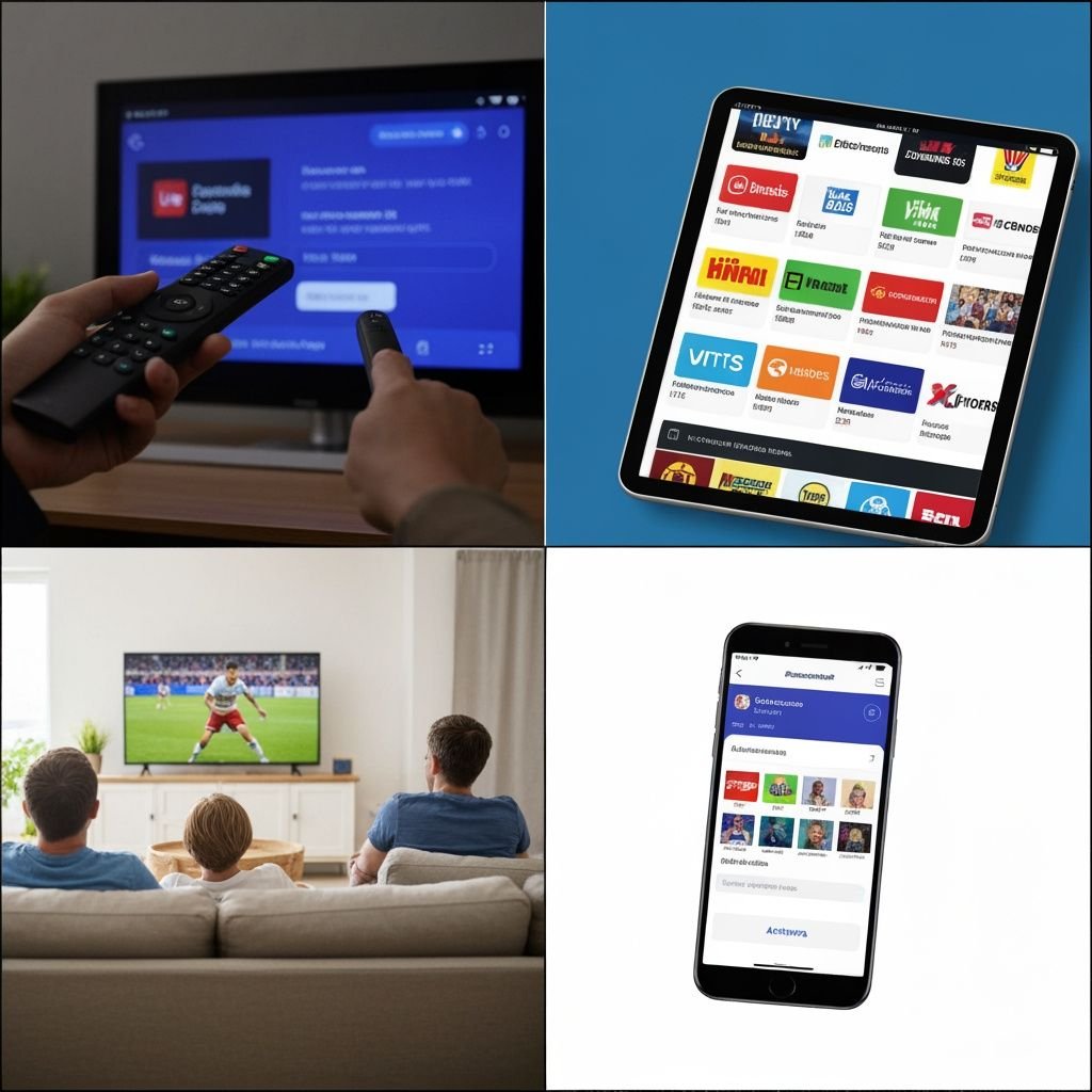 Quatre étapes pour accéder aux chaînes françaises : télécommande, guide des programmes, visionnage en famille, activation...