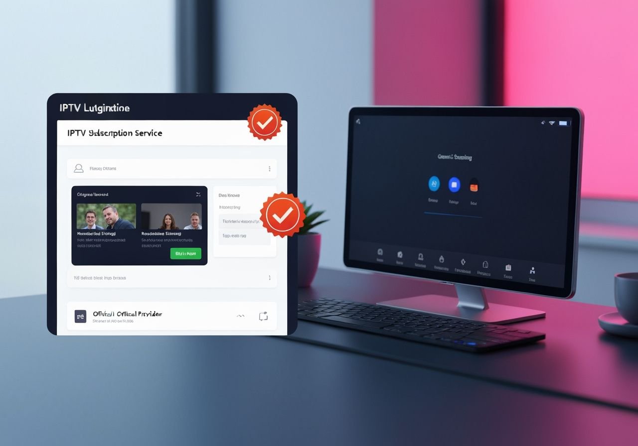 Comparaison entre service IPTV premium certifié et interface générique de streaming