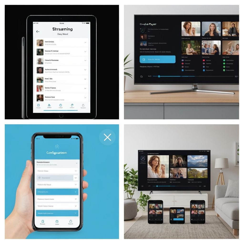 Guide d'installation en quatre étapes : interface, paramètres, playlist et synchronisation multi-appareils