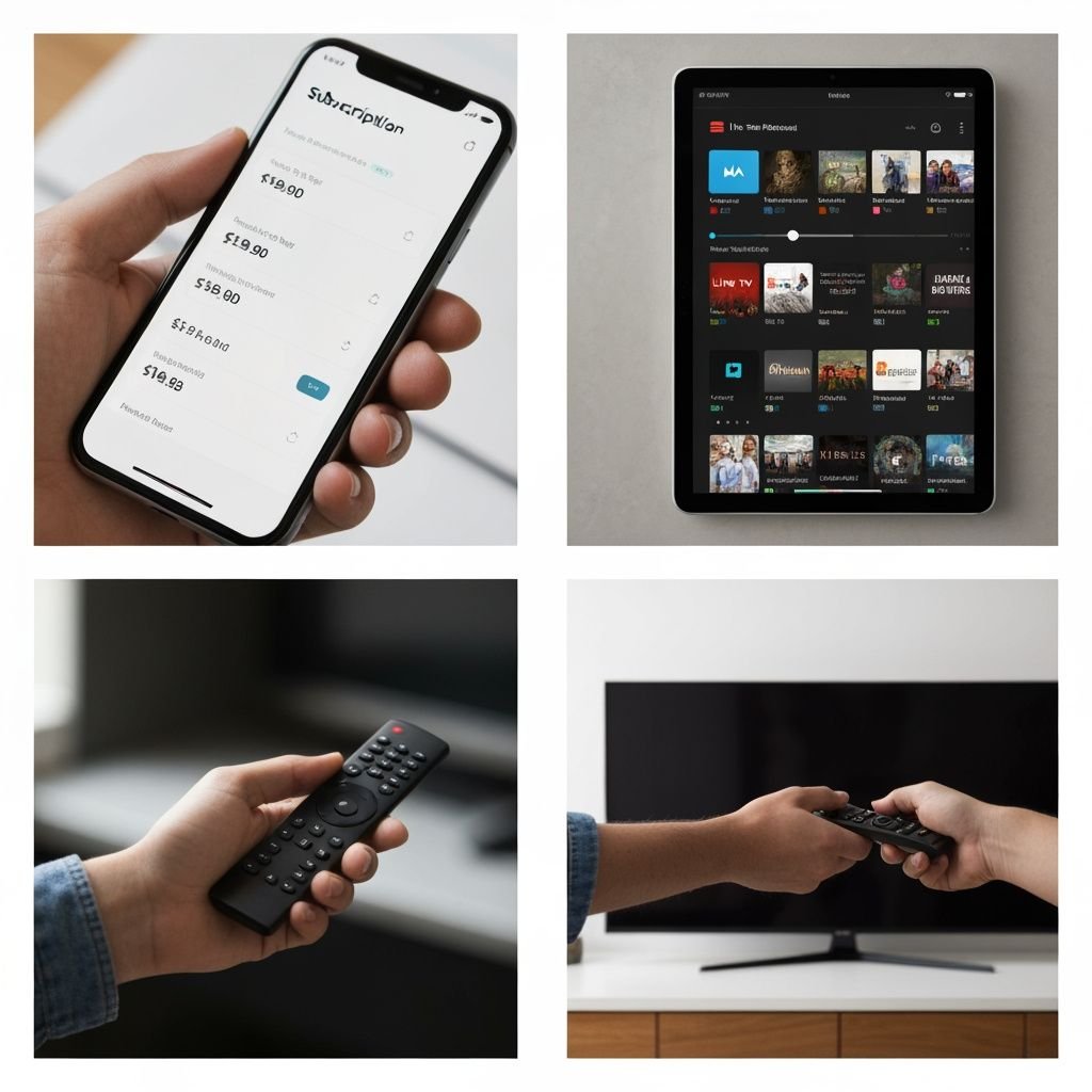 Grille comparant les plans tarifaires, l'interface de lecture, les fonctionnalités et la compatibilité multi-appareils