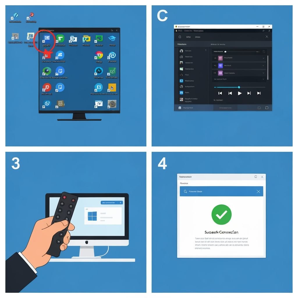 Quatre étapes d'installation IPTV sur PC : paramètres, lecteur, contrôle et confirmation