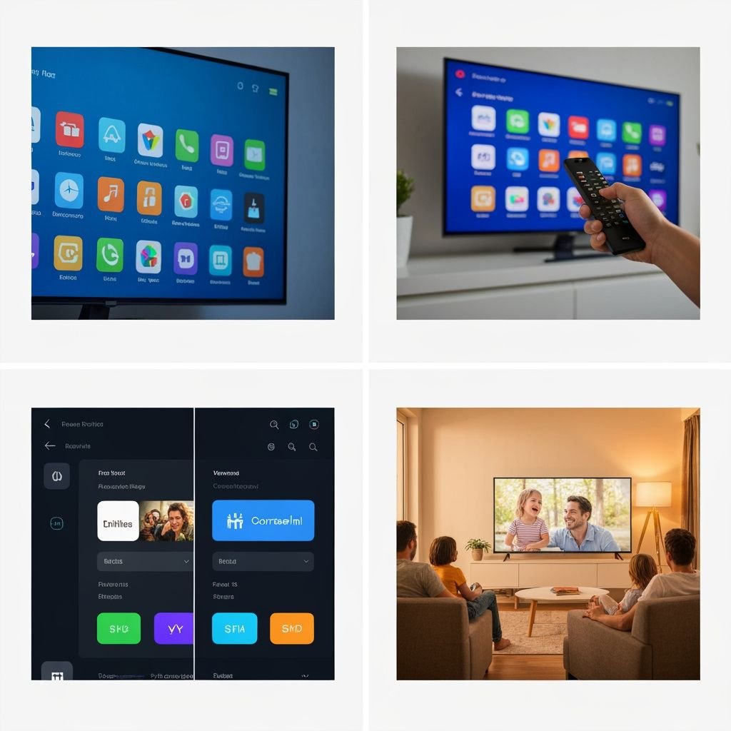 Grille comparatif : interface système, télécommande, applications alternatives et expérience de visionnage