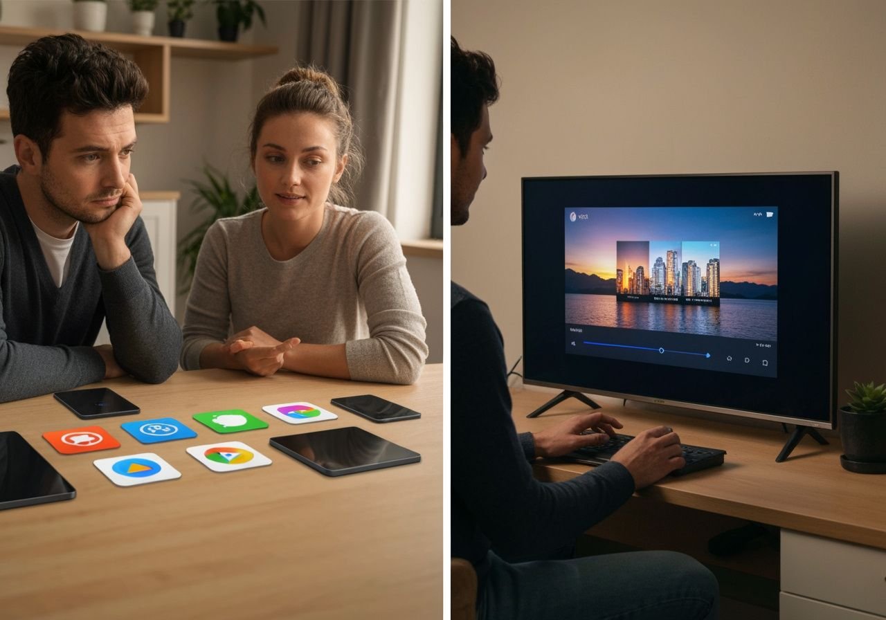 Avant et après : choix d'un lecteur IPTV optimal pour une meilleure expérience de visionnage à domicile.