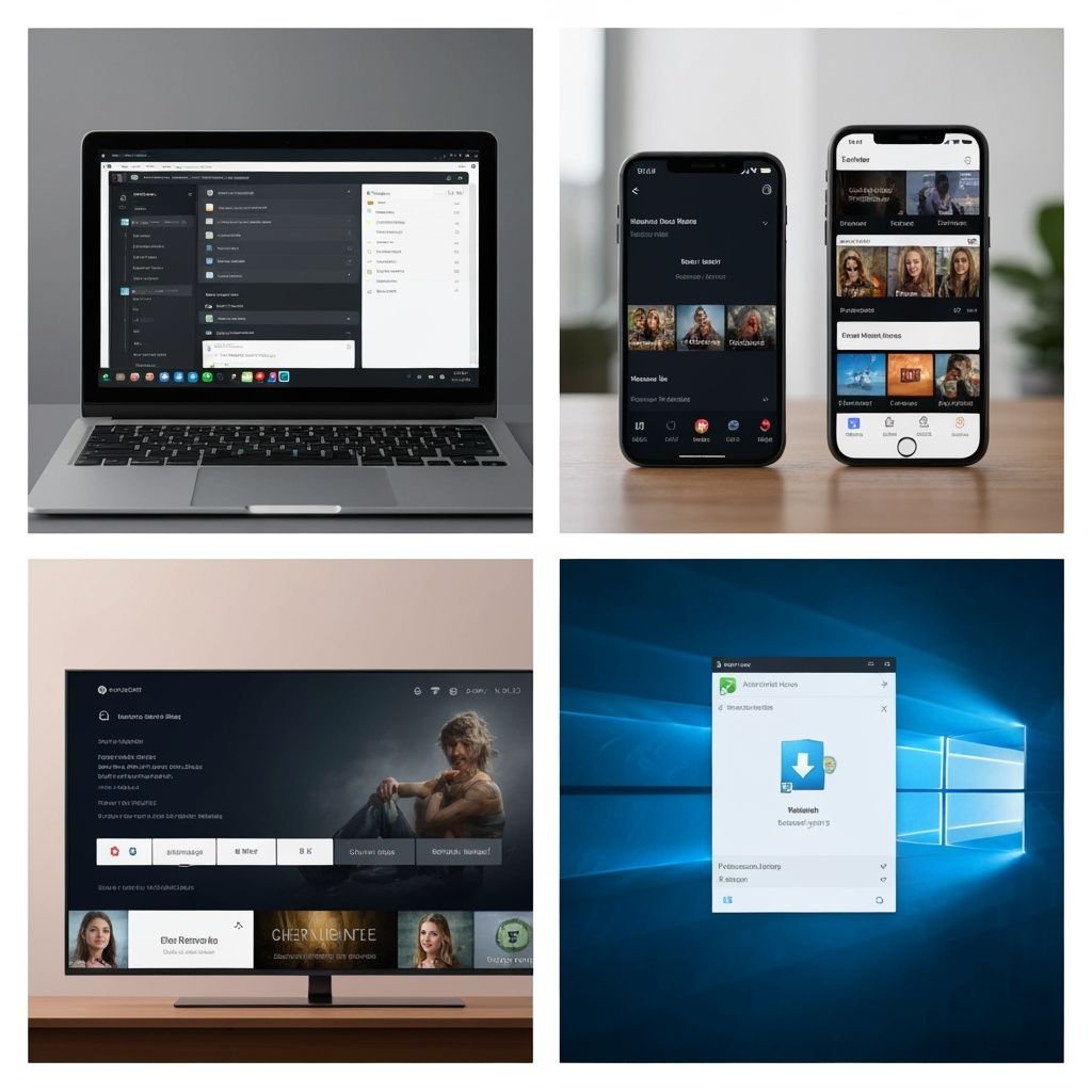 Guide des meilleures applications IPTV : interface sur laptop, smartphone, Smart TV et Windows