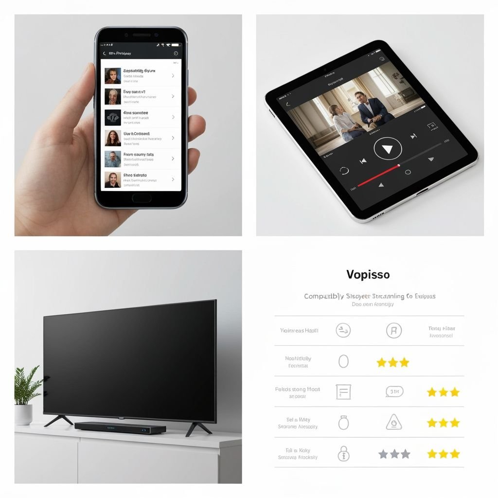 Comparatif des lecteurs IPTV : smartphone, tablette, appareil streaming et tableau de compatibilité