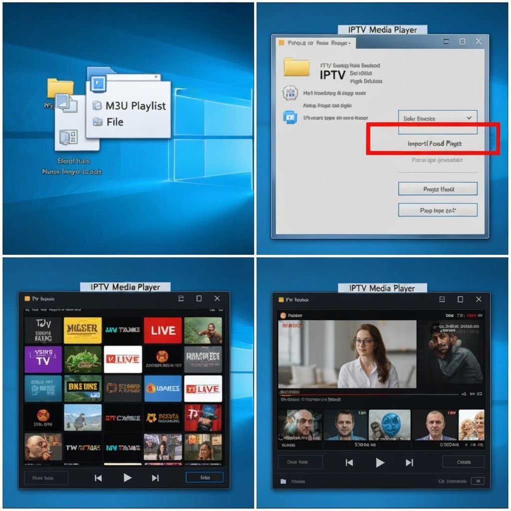 Guide en 4 étapes : charger une playlist M3U dans un lecteur IPTV sur ordinateur
