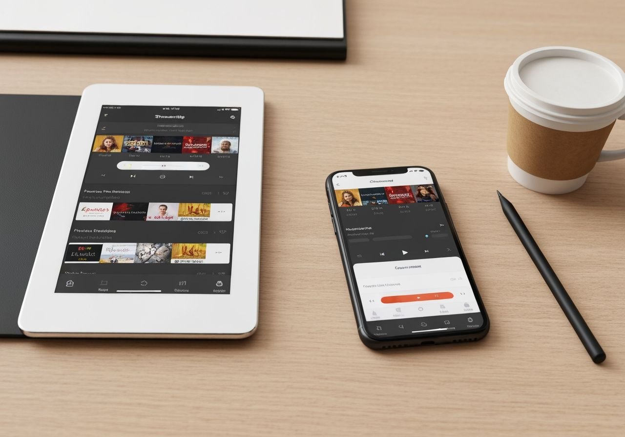 Application IPTV synchronisée sur tablette et smartphone pour streaming multiappareils