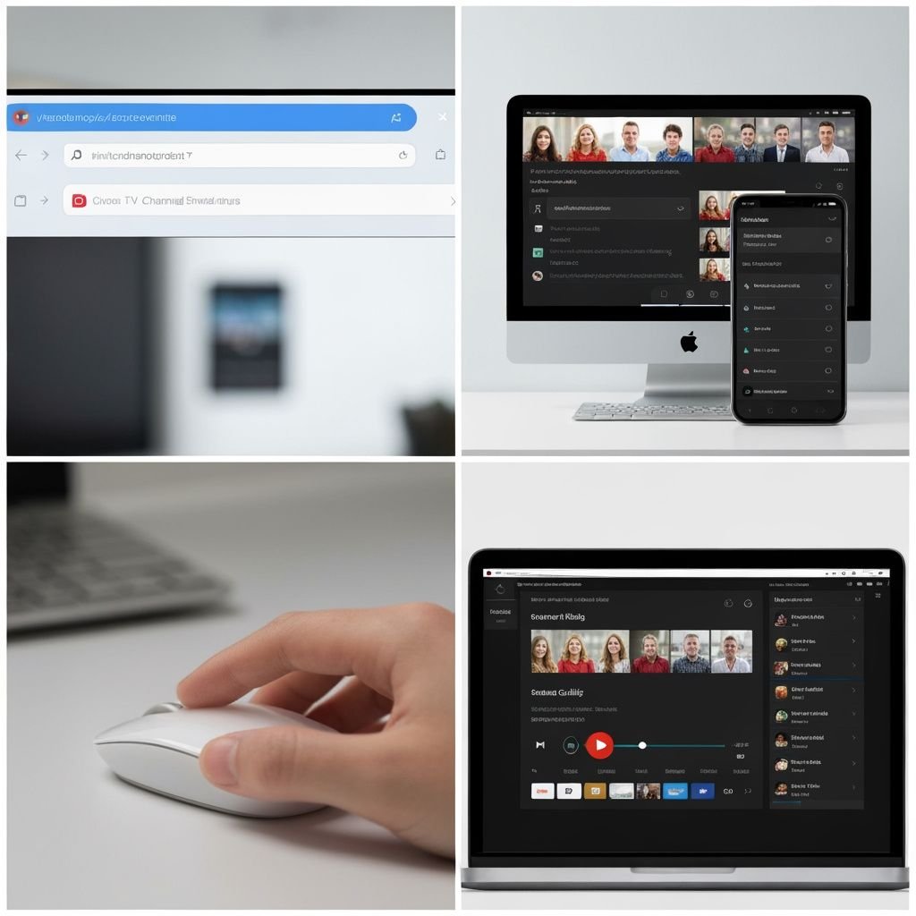 Quatre étapes : navigateur web, compatibilité multi-appareils, contrôle lecteur, interface responsive