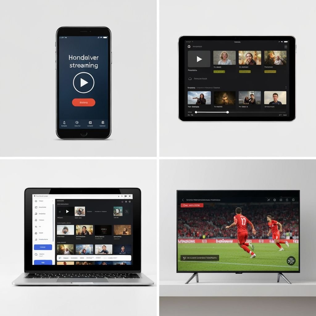 Quatre applications de streaming IPTV compatibles sur différents appareils