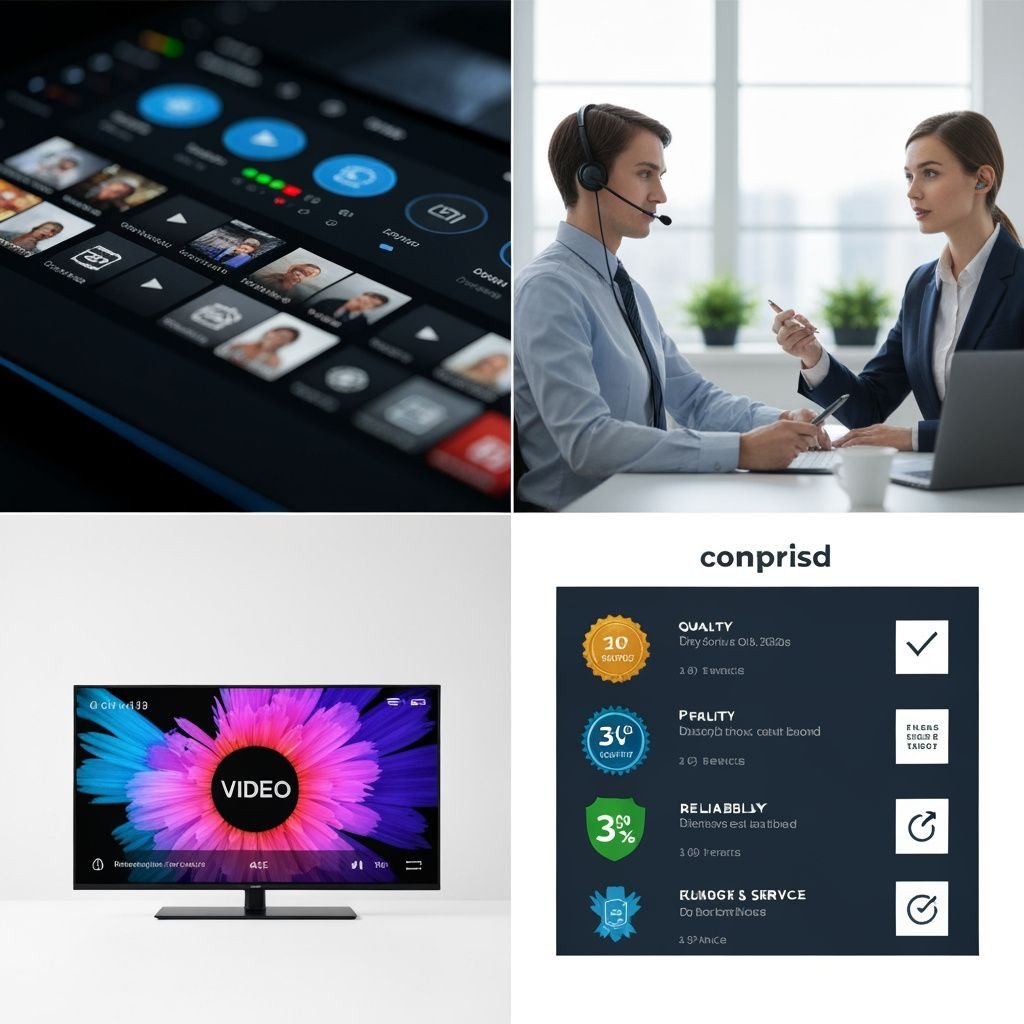 Quatre critères essentiels pour choisir un service IPTV : interface, support, qualité vidéo et fiabilité