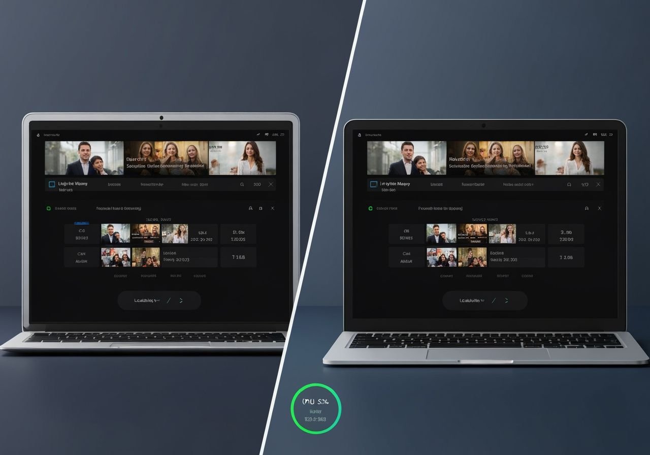 Comparaison de performance du lecteur IPTV sur ancien et nouveau ordinateur