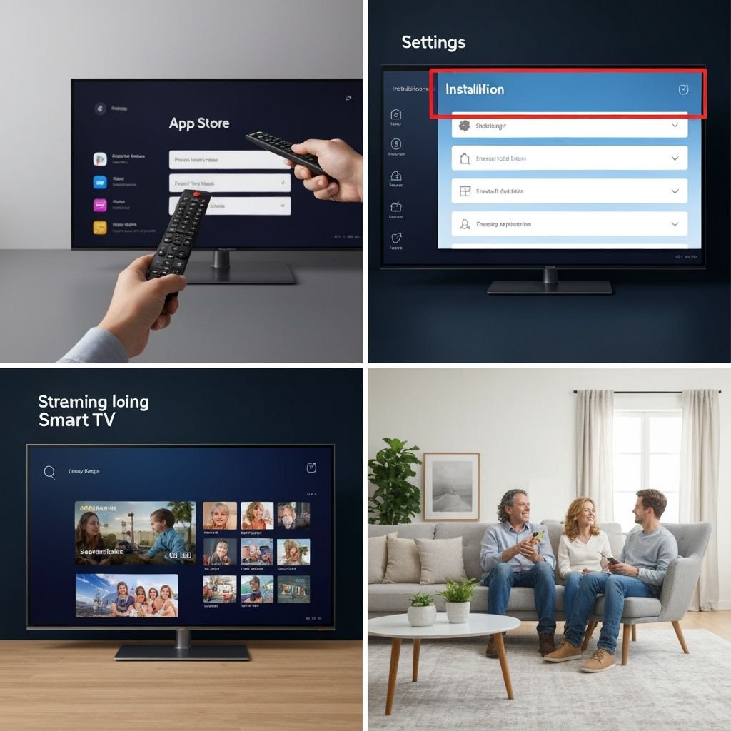 Guide visuel en quatre étapes pour télécharger et installer une application IPTV sur Smart TV