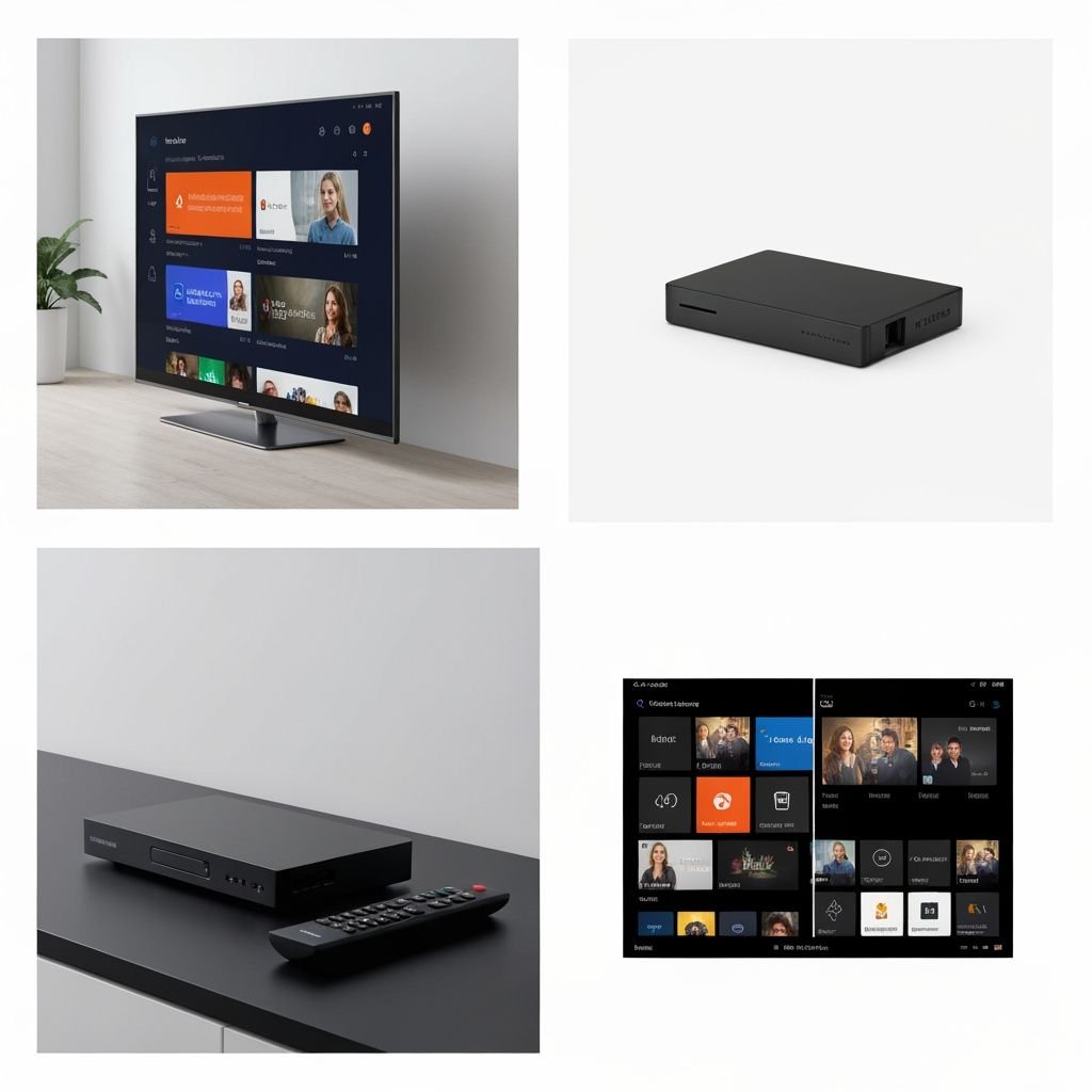 Comparatif de quatre solutions : Smart TV, lecteur IPTV, box média et interfaces de streaming