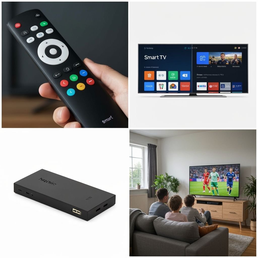 Grille comparant télécommande, systèmes d'exploitation, appareils de streaming et expérience de visionnage sur Smart TV.