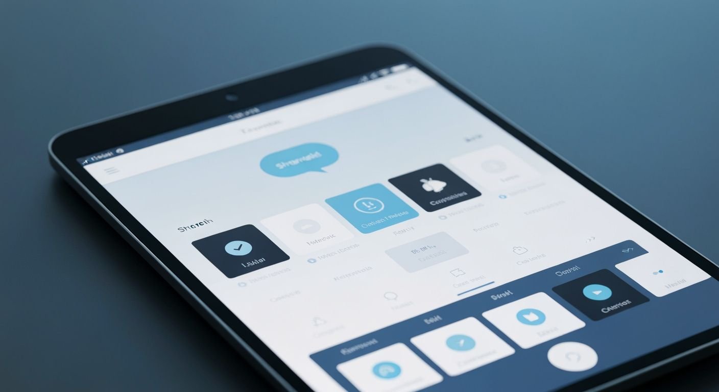 Interface épurée d'un lecteur IPTV léger sur écran tactile avec guide des chaînes intuitif